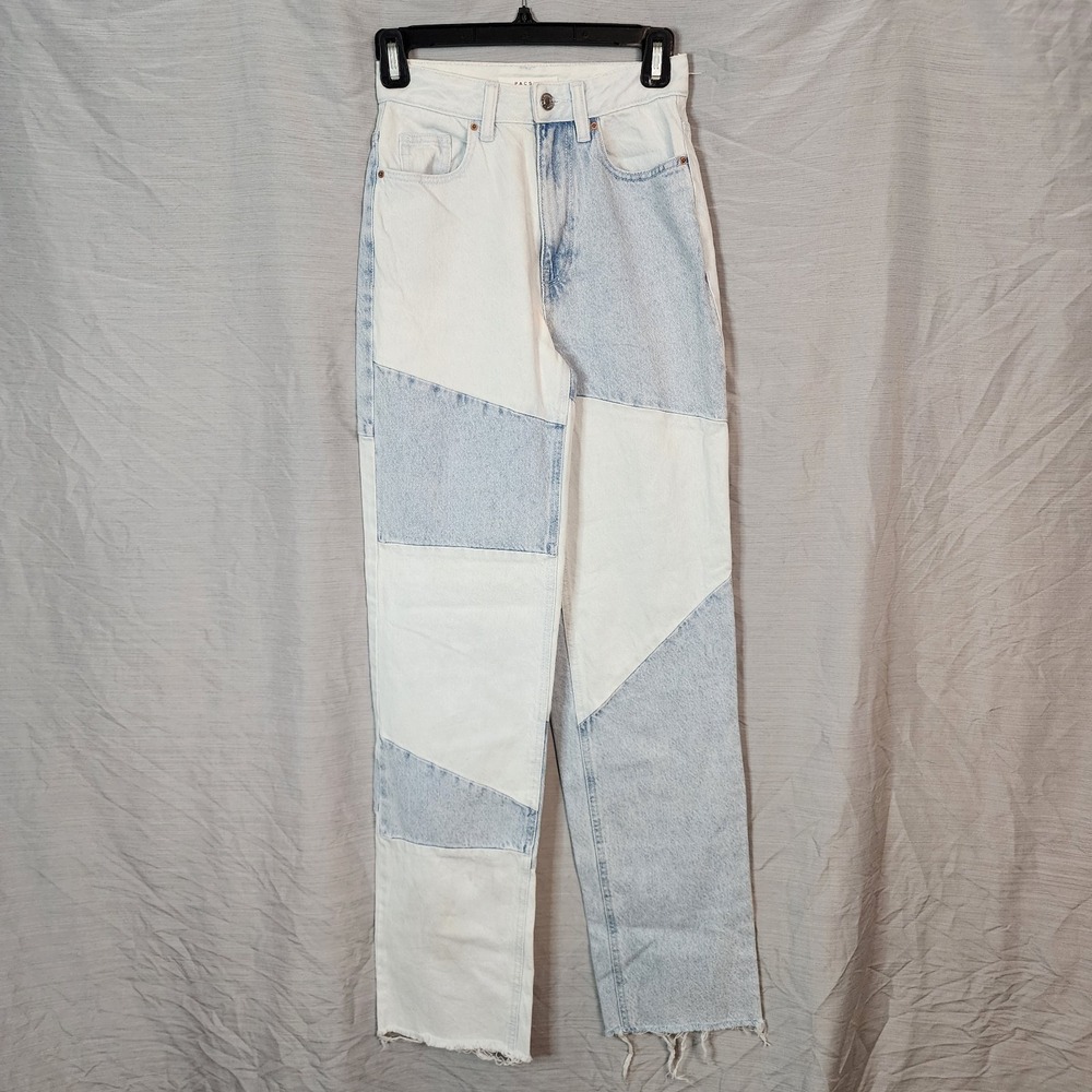 PACSUN Size 23 90s Boyfriend Jeans Womens Denim Patchwork High Waisted Casual